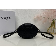 Celine CROSSBODY OVAL PURSE IN Black SMOOTH CALFSKIN Celine CROSSBODY OVAL PURSE IN Black SMOOTH CALFSKIN