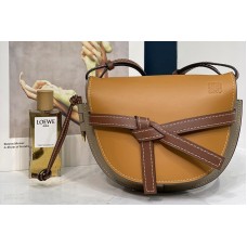Loewe Small Gate bag in Amber/Light Grey/Rust Colour soft calfskin Loewe Small Gate bag in Amber/Light Grey/Rust Colour soft calfskin