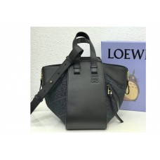 Loewe Small Hammock bag in Anthracite/Black Anagram jacquard and calfskin Loewe Small Hammock bag in Anthracite/Black Anagram jacquard and calfskin