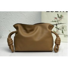 Loewe Mini Flamenco clutch in Brown nappa calfskin Loewe Mini Flamenco clutch in Brown nappa calfskin