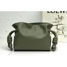 Loewe Mini Flamenco clutch in Green nappa calfskin Loewe Mini Flamenco clutch in Green nappa calfskin