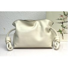 Loewe Mini Flamenco clutch in White nappa calfskin Loewe Mini Flamenco clutch in White nappa calfskin