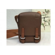 Loewe XS Military Crossbody in Brown soft grained calfskin