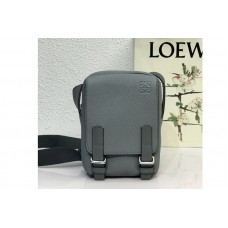 Loewe XS Military Crossbody in Gray soft grained calfskin
