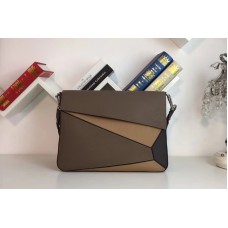 Loewe .T55 Puzzle Messenger Bag Coffee/Beige/Black Soft Grained Calf/Calf Loewe .T55 Puzzle Messenger Bag Coffee/Beige/Black Soft Grained Calf/Calf