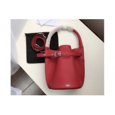 Celine Big Bag Nano Bucket Bag in Red Smooth Calfskin Leather Celine Big Bag Nano Bucket Bag in Red Smooth Calfskin Leather