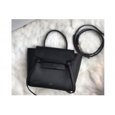 Celine Nano Belt Bag in Black Grained Calfskin Leather Celine Nano Belt Bag in Black Grained Calfskin Leather
