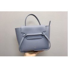 Celine Micro Belt Bag in Blue Grained Calfskin Leather Celine Micro Belt Bag in Blue Grained Calfskin Leather