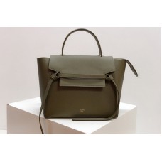 Celine Micro Belt Bag in Green Grained Calfskin Leather Celine Micro Belt Bag in Green Grained Calfskin Leather