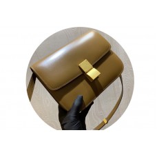 Celine Medium Classic Bag in Apricot box calfskin Leather