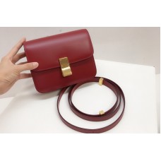 Celine TEEN CLASSIC BAG IN Red BOX CALFSKIN Celine TEEN CLASSIC BAG IN Red BOX CALFSKIN