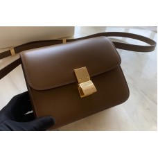 Celine Teen Classic Bag in Apricot box calfskin Leather Celine Teen Classic Bag in Apricot box calfskin Leather