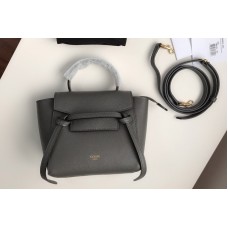 Celine PICO BELT BAG IN Dark Gray GRAINED CALFSKIN Celine PICO BELT BAG IN Dark Gray GRAINED CALFSKIN