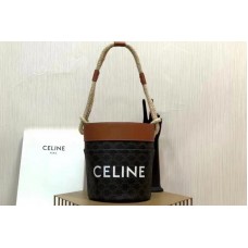 Celine BUCKET CELINE IN TRIOMPHE CANVAS WITH CELINE PRINT Tan Celine BUCKET CELINE IN TRIOMPHE CANVAS WITH CELINE PRINT Tan