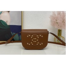 Celine FOLCO CUIR TRIOMPHE bag IN Tan SMOOTH CALFSKIN WITH STUDS Celine FOLCO CUIR TRIOMPHE bag IN Tan SMOOTH CALFSKIN WITH STUDS