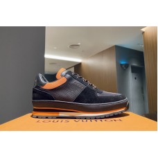 Louis Vuitton 1A5HPC Harlem richelieu sneaker in Epi leather, suede calf leather and textile