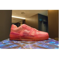 Louis Vuitton 1A8KJN Trainer sneaker in Pink Mix of materials