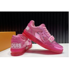 Louis Vuitton 1A98X5 Trainer sneaker in Pink Transparent canvas Louis Vuitton 1A98X5 Trainer sneaker in Pink Transparent canvas
