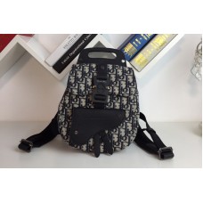Dior Oblique Jacquard Mini Saddle Backpack in Navy blue Dior Oblique jacquard Dior Oblique Jacquard Mini Saddle Backpack in Navy blue Dior Oblique jacquard