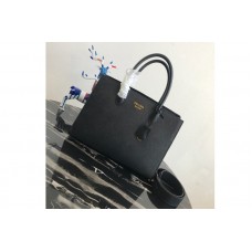 Prada Large Saffiano Leather Handbag in Black Saffiano Leather Prada Large Saffiano Leather Handbag in Black Saffiano Leather