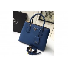 Prada Medium Prada Galleria Saffiano leather bag in Blue Saffiano leather Prada Medium Prada Galleria Saffiano leather bag in Blue Saffiano leather