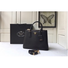 Prada Medium Prada Galleria Saffiano leather bag in Black Saffiano leather Prada Medium Prada Galleria Saffiano leather bag in Black Saffiano leather