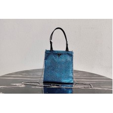 Prada Embellished nylon bag in Blue Nylon Prada Embellished nylon bag in Blue Nylon
