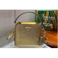 Prada Matinee Micro Saffiano leather bag in Gold Saffiano leather Prada Matinee Micro Saffiano leather bag in Gold Saffiano leather