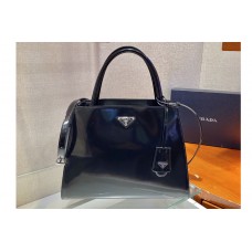 Prada Brushed leather handbag in Black Leather Prada Brushed leather handbag in Black Leather