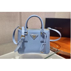 Prada Prada Galleria Saffiano leather micro-bag in Blue Saffiano leather Prada Prada Galleria Saffiano leather micro-bag in Blue Saffiano leather