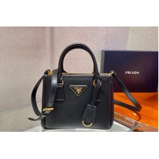 Prada Prada Galleria Saffiano leather micro-bag in Black Saffiano leather Prada Prada Galleria Saffiano leather micro-bag in Black Saffiano leather