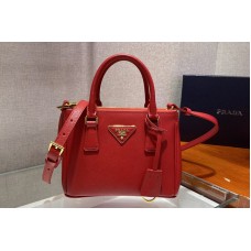 Prada Prada Galleria Saffiano leather micro-bag in Red Saffiano leather Prada Prada Galleria Saffiano leather micro-bag in Red Saffiano leather