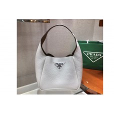 Prada Leather Bucket Handbag in White Calf Leather Prada Leather Bucket Handbag in White Calf Leather