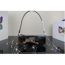 Prada Brushed leather mini-bag in Silver brushed leather Prada Brushed leather mini-bag in Silver brushed leather