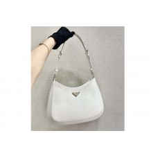 Prada Prada Cleo brushed leather shoulder bag in White brushed leather Prada Prada Cleo brushed leather shoulder bag in White brushed leather