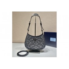 Prada Prada Cleo satin bag with appliquésin in Metal Prada Prada Cleo satin bag with appliquésin in Metal