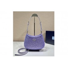Prada Prada Cleo satin bag with appliquésin in Wisteria Prada Prada Cleo satin bag with appliquésin in Wisteria