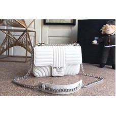 Prada Diagramme medium leather bags White Stitched leather Prada Diagramme medium leather bags White Stitched leather