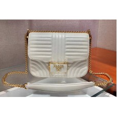 Prada Diagramme leather shoulder bags White Calf leather Prada Diagramme leather shoulder bags White Calf leather
