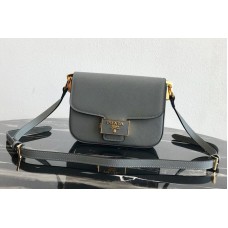 Prada Embleme Saffiano leather bag in Gray Saffiano leather Prada Embleme Saffiano leather bag in Gray Saffiano leather