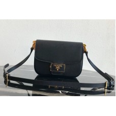Prada Embleme Saffiano leather bag in Black Saffiano leather Prada Embleme Saffiano leather bag in Black Saffiano leather