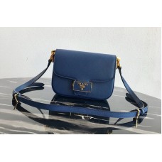 Prada Embleme Saffiano leather bag in Blue Saffiano leather Prada Embleme Saffiano leather bag in Blue Saffiano leather