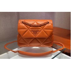 Prada Small Spectrum shoulder bag Orange Stitched nappa leather Prada Small Spectrum shoulder bag Orange Stitched nappa leather