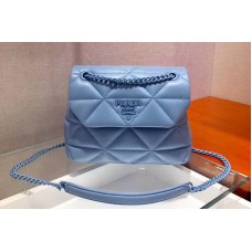 Prada Small Spectrum shoulder bag Blue Stitched nappa leather Prada Small Spectrum shoulder bag Blue Stitched nappa leather