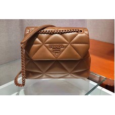 Prada Small Spectrum shoulder bag Brown Stitched nappa leather Prada Small Spectrum shoulder bag Brown Stitched nappa leather