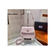 Prada Prada Cleo brushed leather shoulder bag with flap in Pink brushed leather Prada Prada Cleo brushed leather shoulder bag with flap in Pink brushed leather