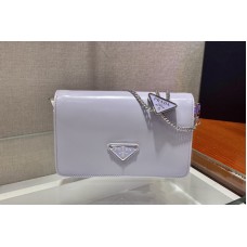 Prada Brushed leather shoulder bag in Purple Brushed leather Prada Brushed leather shoulder bag in Purple Brushed leather
