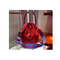 Prada Leather bucket bags Red Calf leather Prada Leather bucket bags Red Calf leather