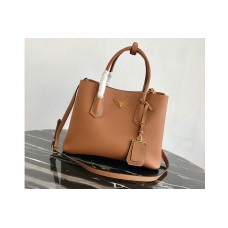 Prada Double Medium Bag in Tan Saffiano leather Prada Double Medium Bag in Tan Saffiano leather