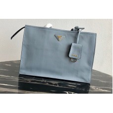 Prada Leather tote Bag in Light Blue Calf leather Prada Leather tote Bag in Light Blue Calf leather